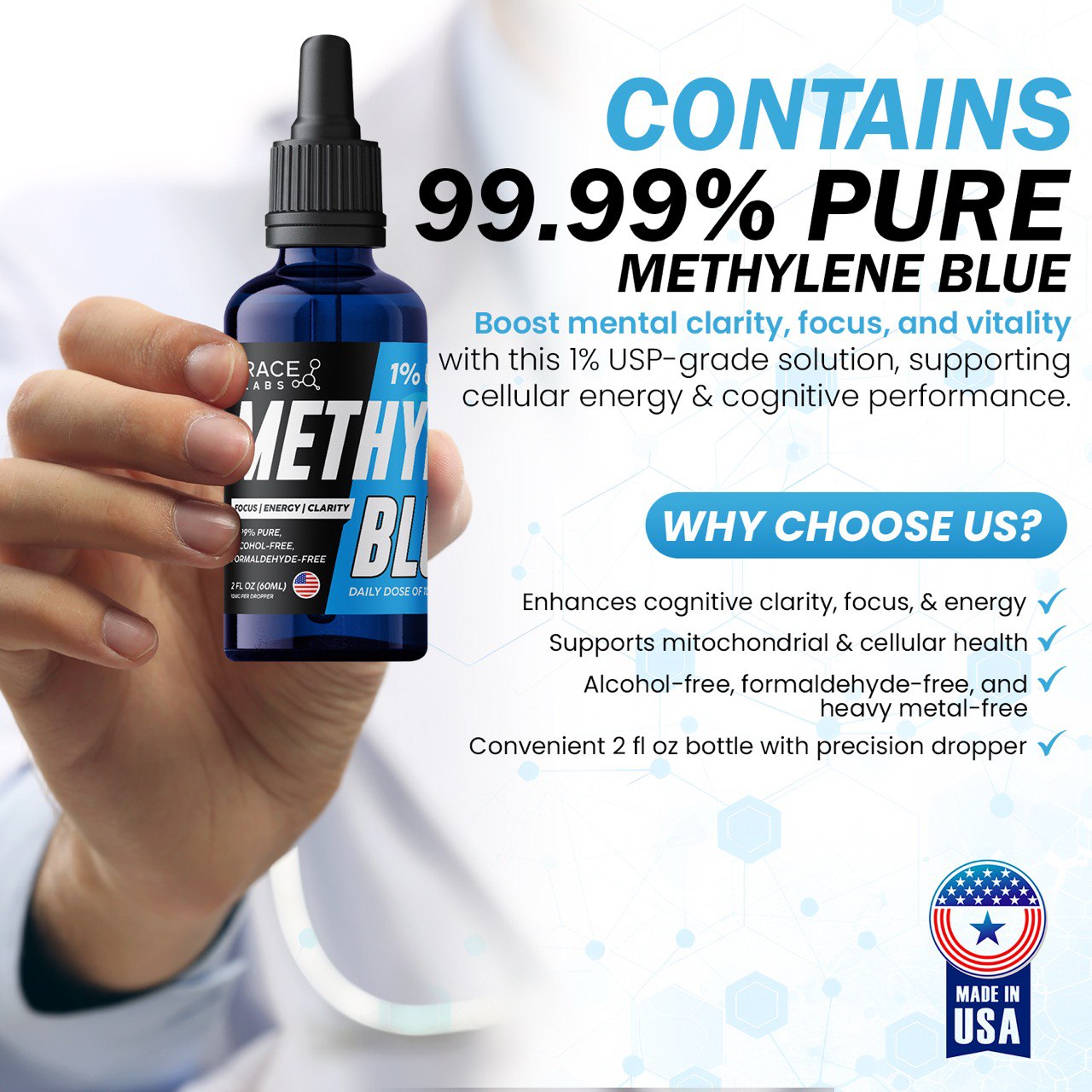 Methylene Blue 1% USP Grade